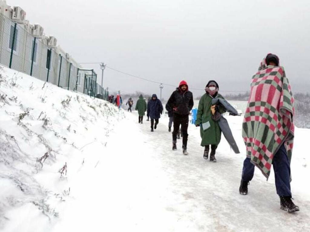 profughi bosnia al freddo e gelo