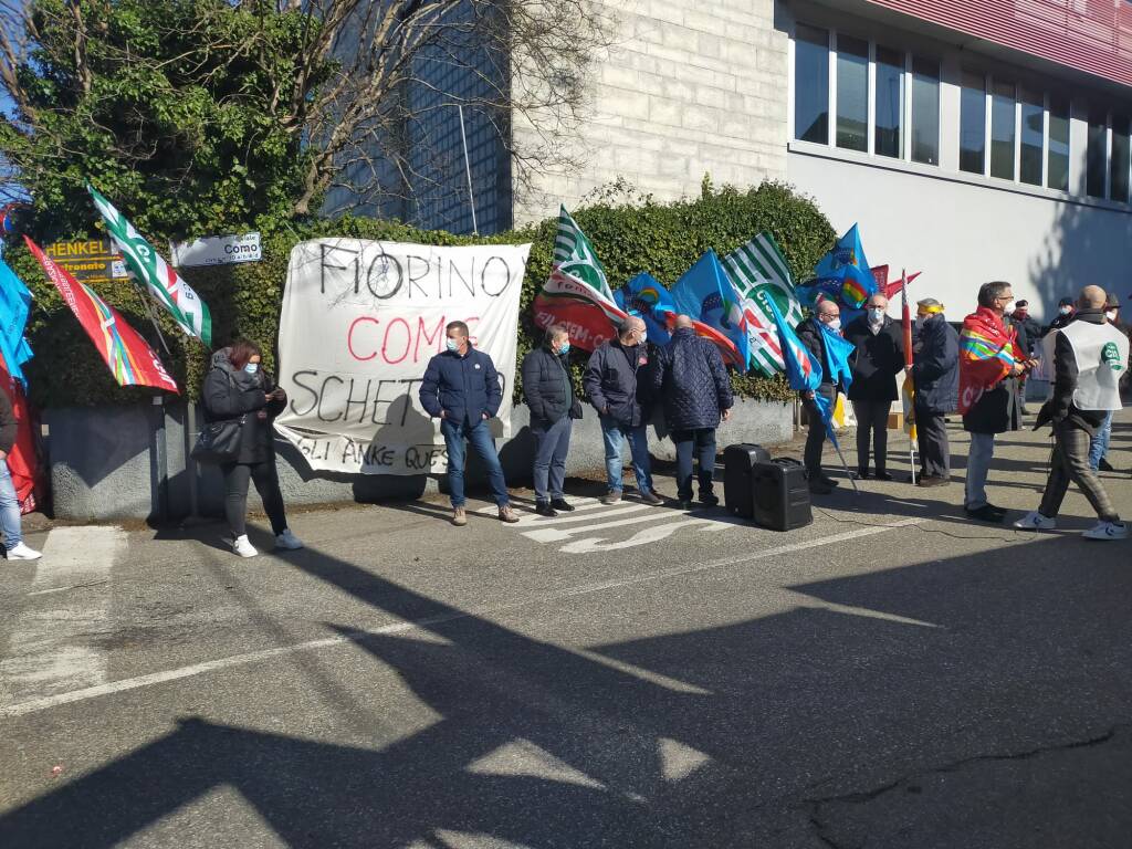 Sciopero lavoratori Henkel Lomazzo sindacati