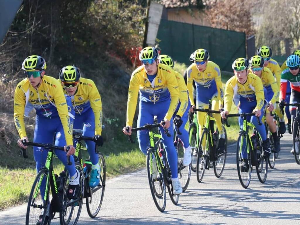 cc canturino ciclismo allenamento strade como, post cassani e davide ballerini