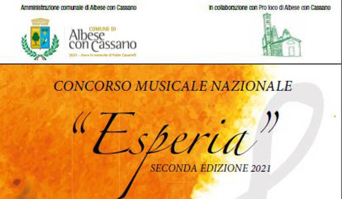 concorso musicale  esperia 