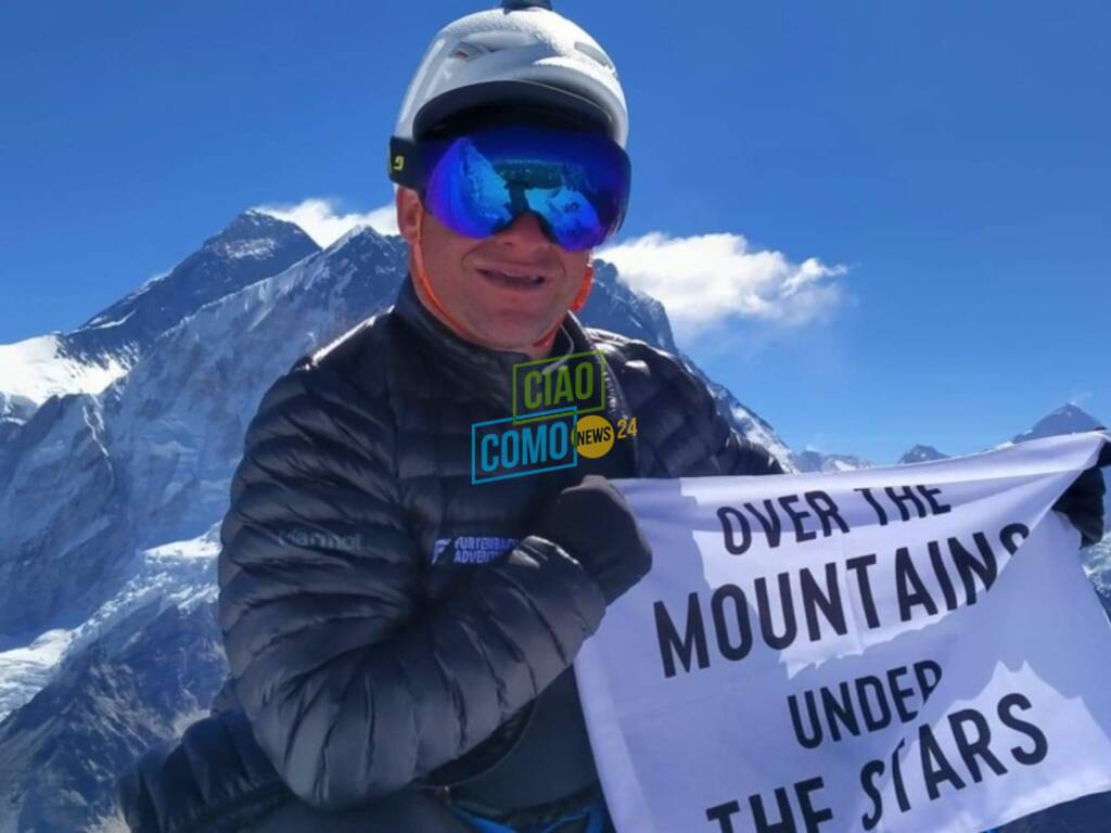 roberto invernizzi da nesso verso l'Everest sue foto dal campo base