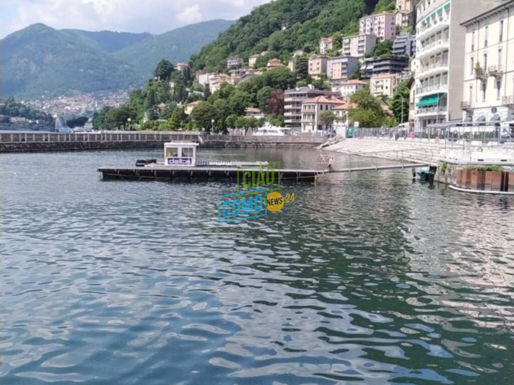 cantiere (fermo) molo sant'agostino a como mancanza operai sant'agostino