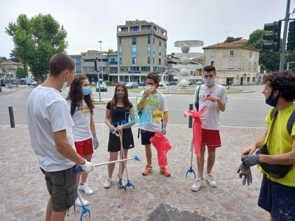 Como pulita e gli studenti del Ciceri fanno il bis sulla strada che porta al Castel Baradello