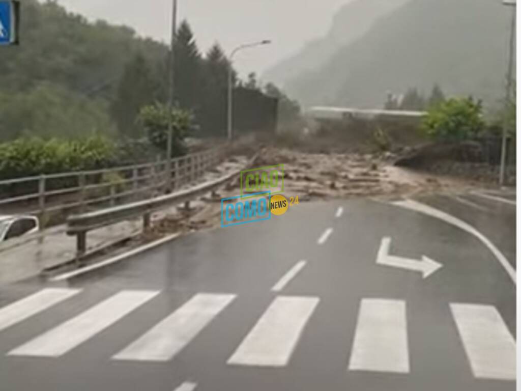 maltempo a como frane in valchiavenna foto dei lettori