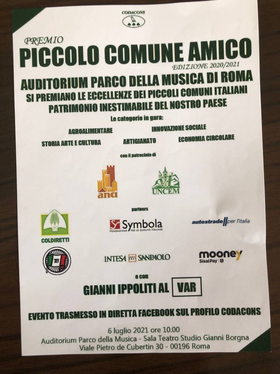 nesso premiato a roma come economia circolare per piccolo comune amico