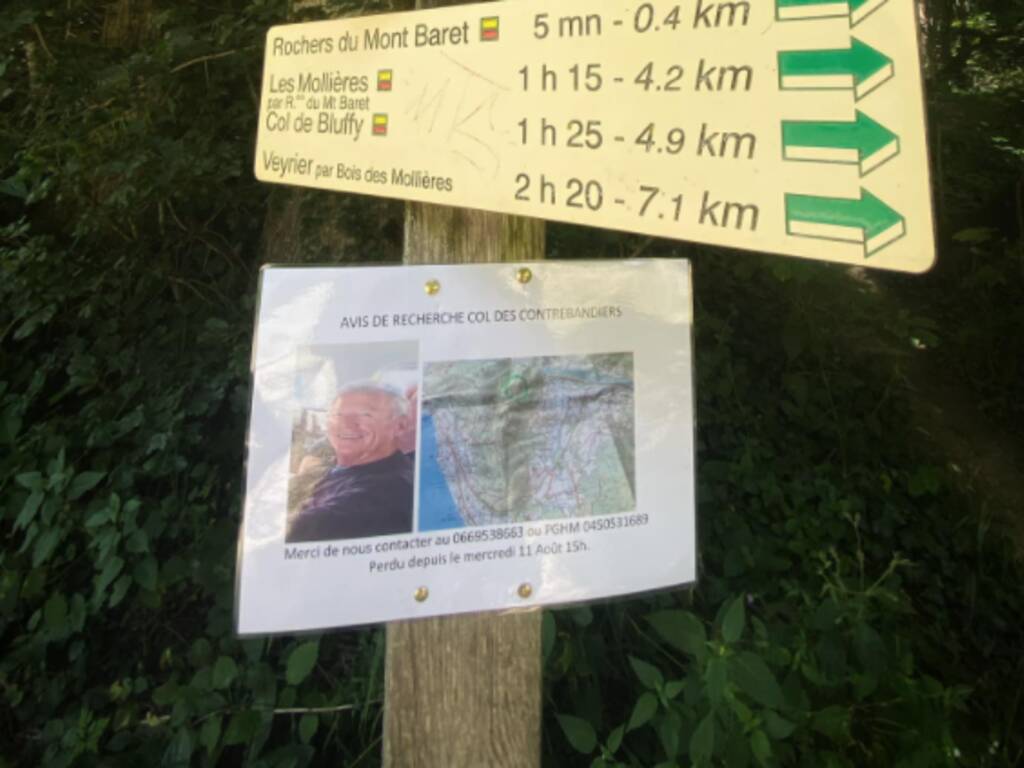 canturino scomparso monti alta savoia in francia gianfranco caspani sua foto nei sentieri
