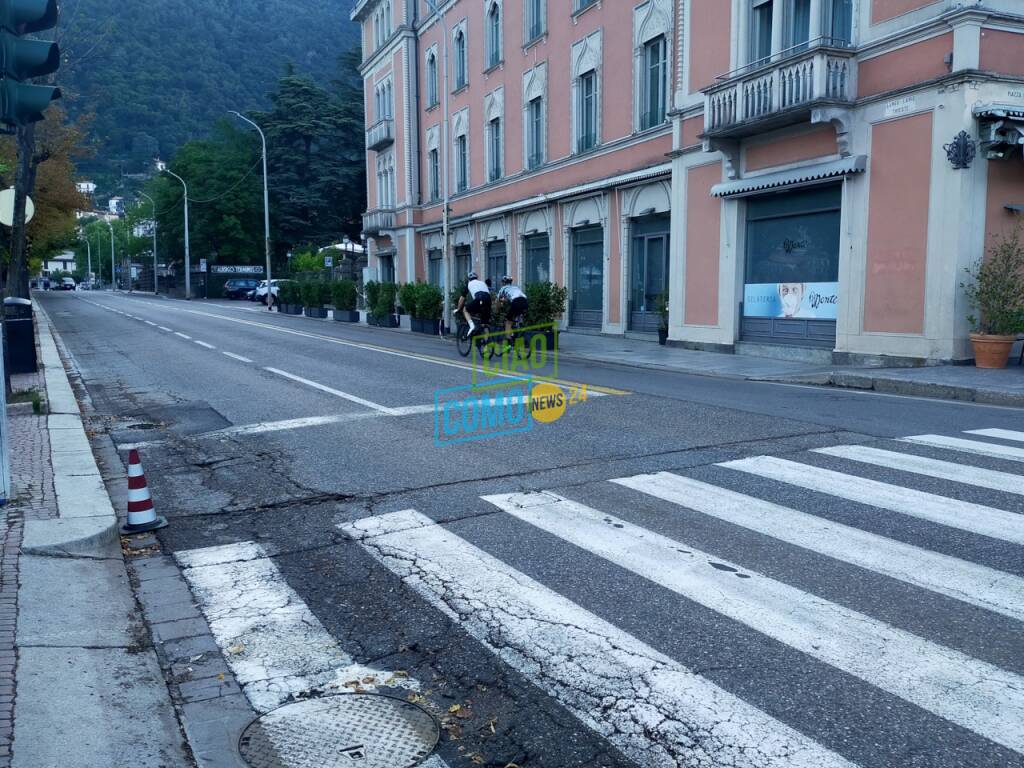 lungolago di como riaperto del tutto alla circolazione dopo esondazione