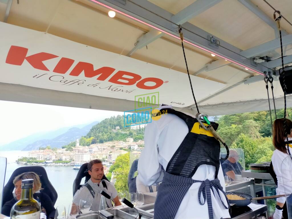 Il dinner in the sky fa tappa a Bellagio: anche noi in quota con lo chef Gandola