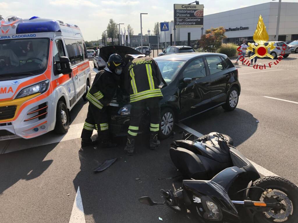 incidente auto scooter prato pagano oggi pomeriggio soccorsi