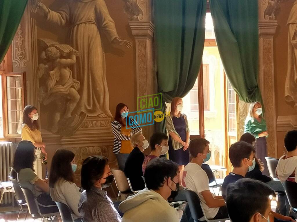 marco bussetti provveditore agli studi di como visita al collegio gallio primo giorno lezioni