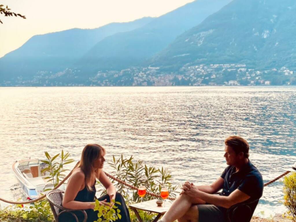 Riprese tv olandese sul lago di Como