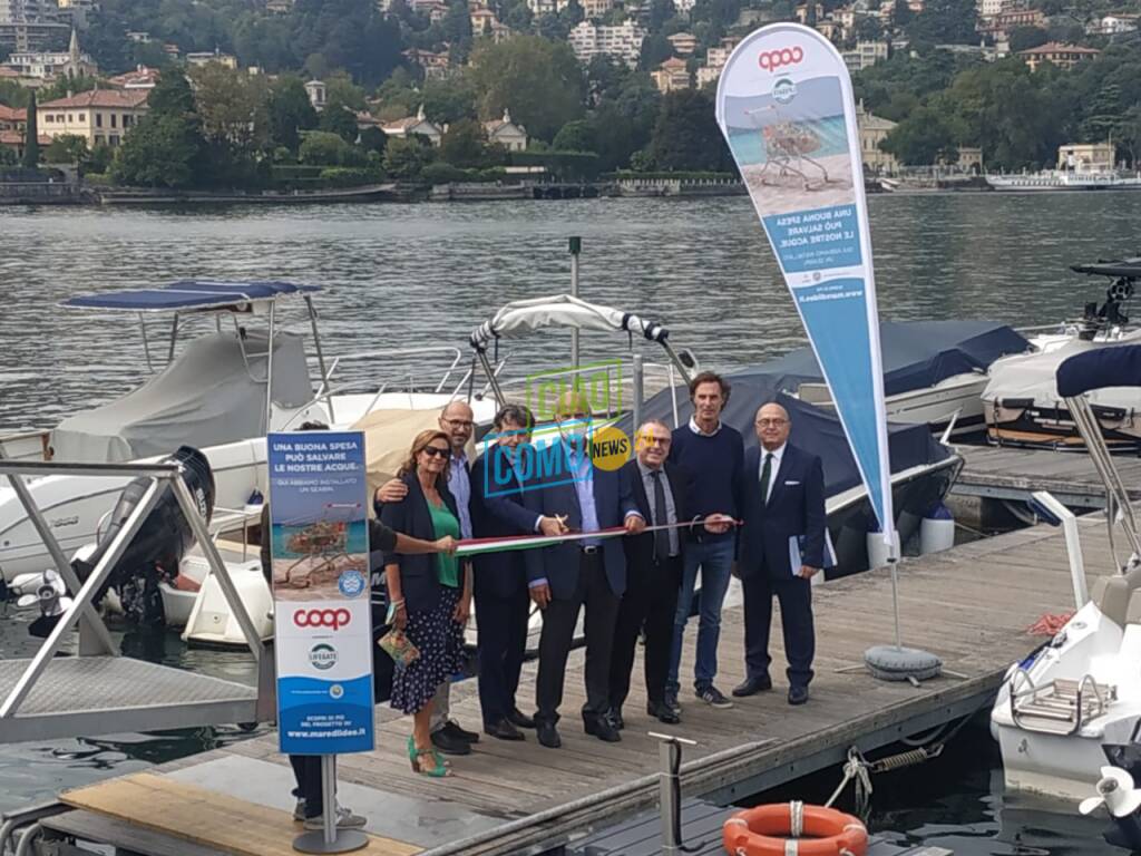 seabin presentato oggi cestino raccogli plastica lago di como yacht club