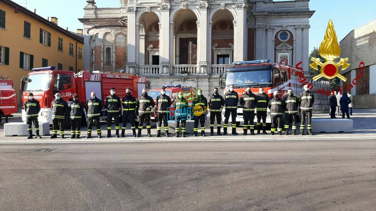 pompieri appiano gentile distaccamento con mezzi e uomini oggi 121 anni