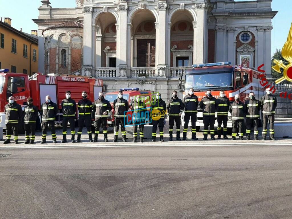 pompieri appiano gentile distaccamento con mezzi e uomini oggi 121 anni