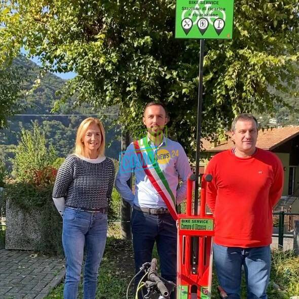 stazione di pit stop a dizzasco valle d'Intelvi per ciclisti in difficoltà