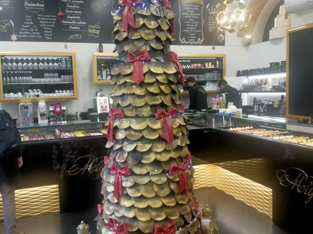 piazza mazzini como mignon albero tre metri di pasta di zucchero con stefano camozzi