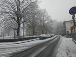 neve oggi como immagini da sagnino spazzaneve in azione e strade bianche