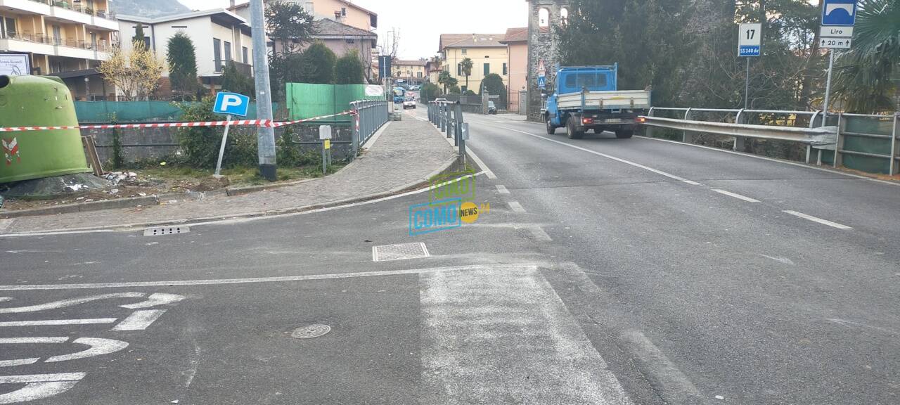 Incidente di Gravedona, la ricostruzione: auto impazzita fuori strada e contro il pedone