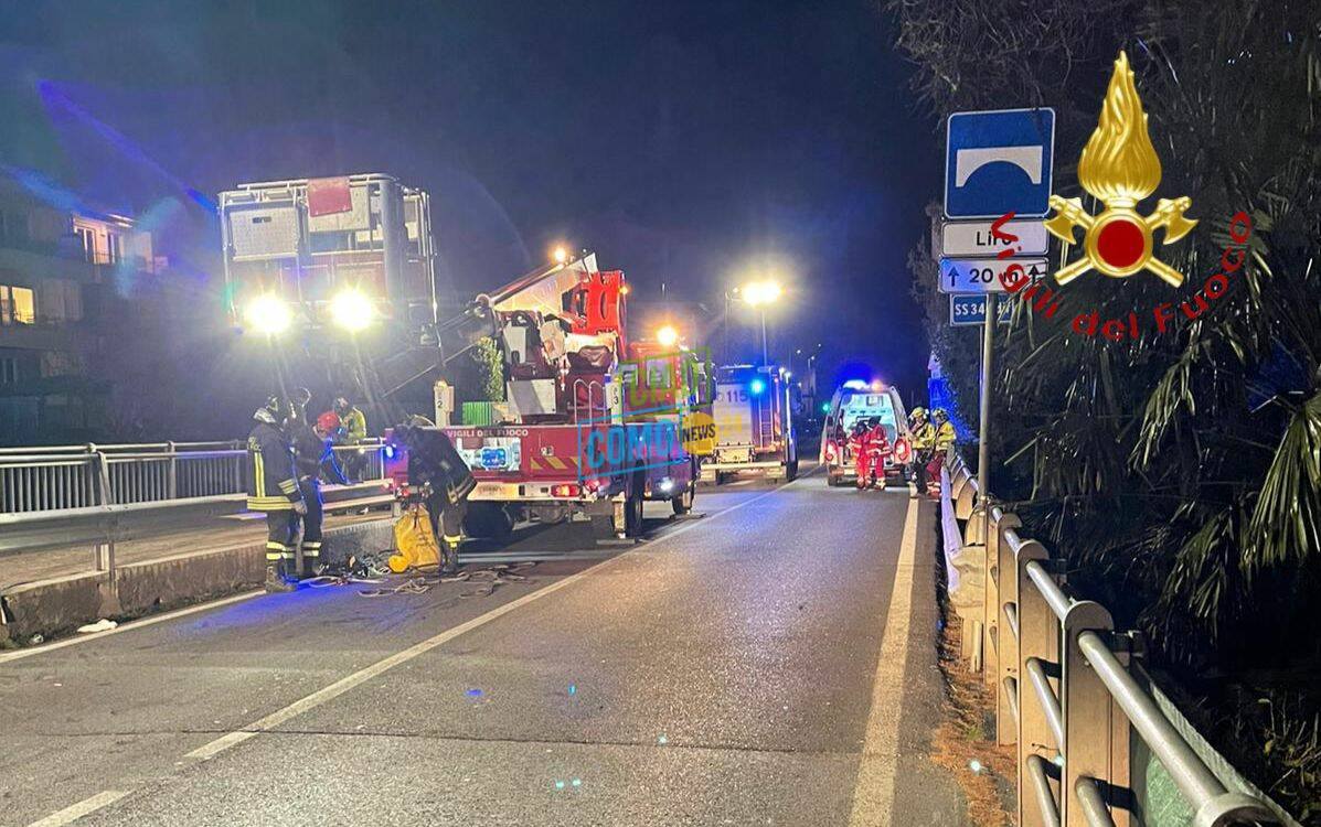 Incidente di Gravedona, la ricostruzione: auto impazzita fuori strada e contro il pedone