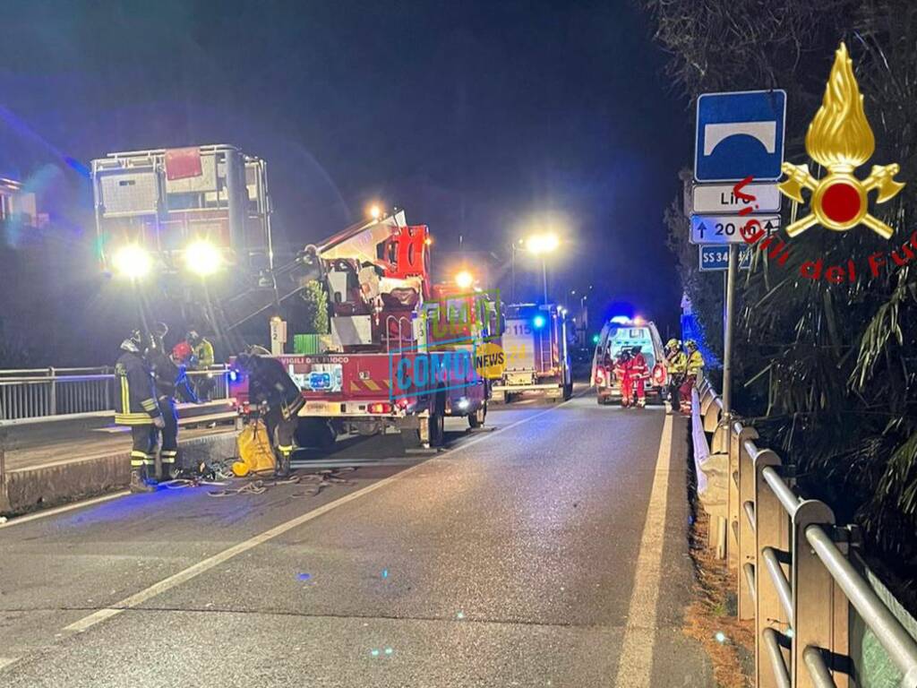 Incidente di Gravedona, la ricostruzione: auto impazzita fuori strada e contro il pedone