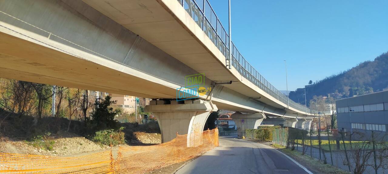 viadotto dei lavatoi sistemazione piloni nella zona sottostante visita con sindaco