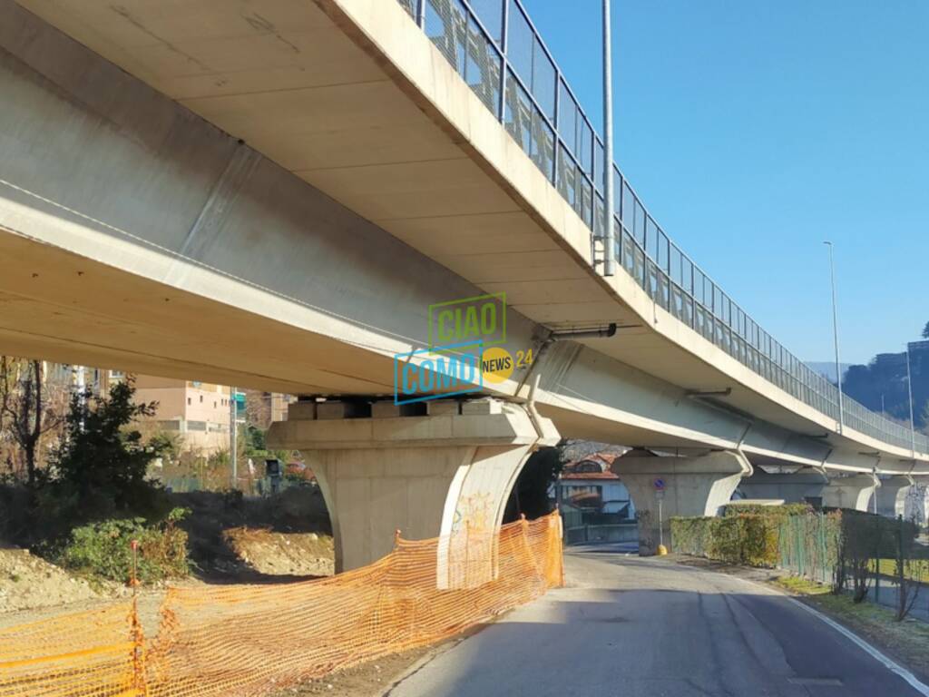 viadotto dei lavatoi sistemazione piloni nella zona sottostante visita con sindaco