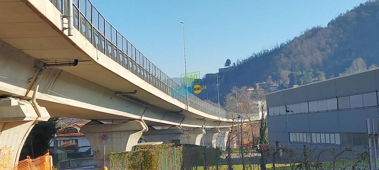 viadotto dei lavatoi sistemazione piloni nella zona sottostante visita con sindaco