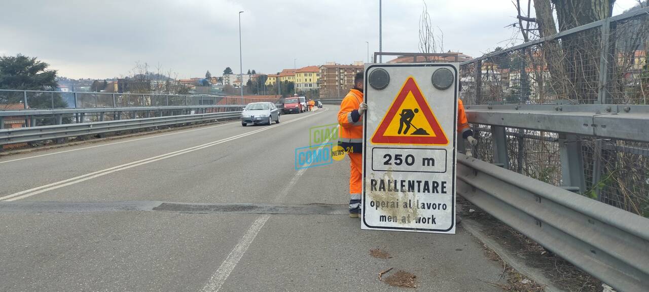 cantiere viadotto dei lavatoi cartelli e new yersey