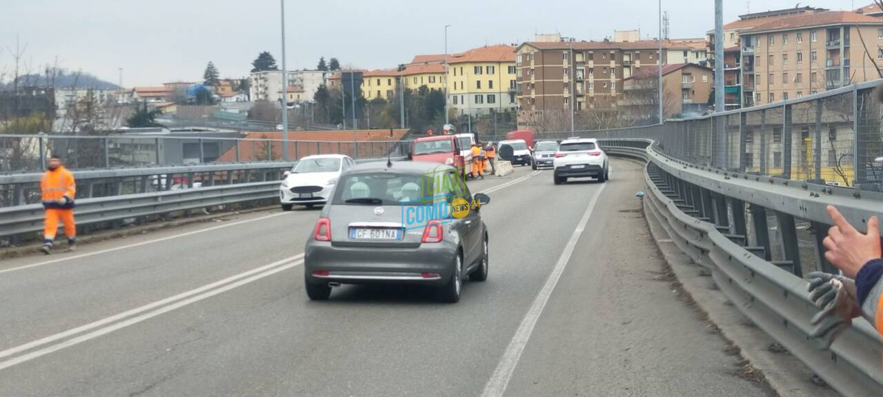 cantiere viadotto dei lavatoi cartelli e new yersey