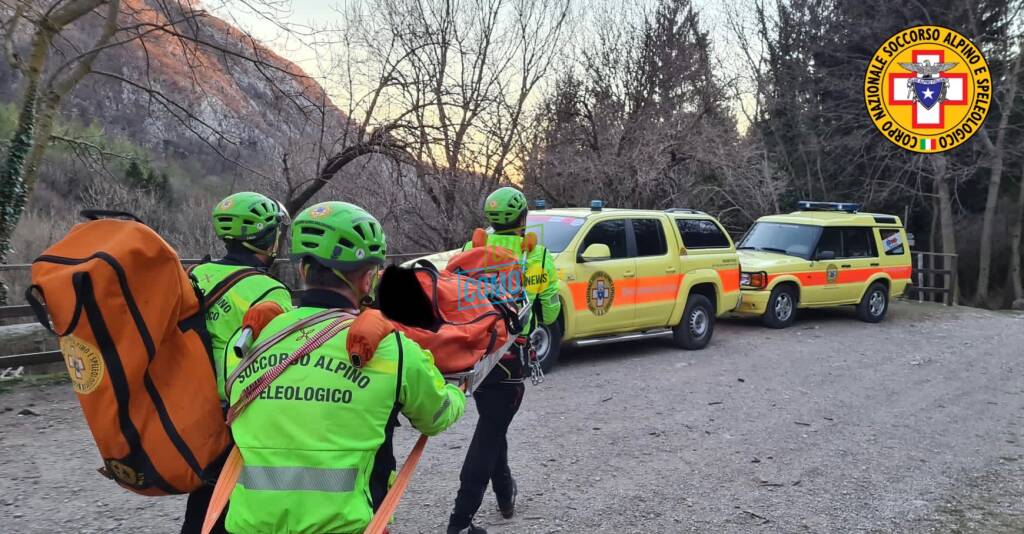 donna ferita terz'alpe di canzo soccorso alpino intervento