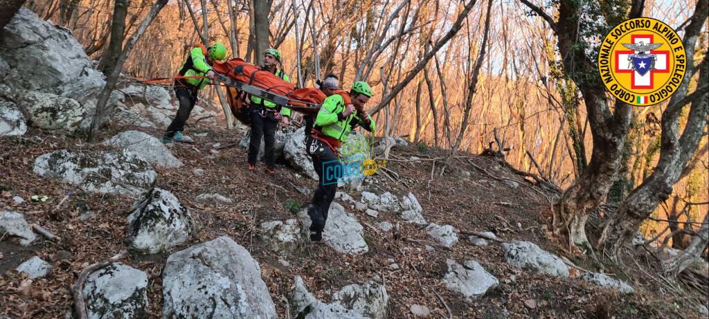 donna ferita terz'alpe di canzo soccorso alpino intervento