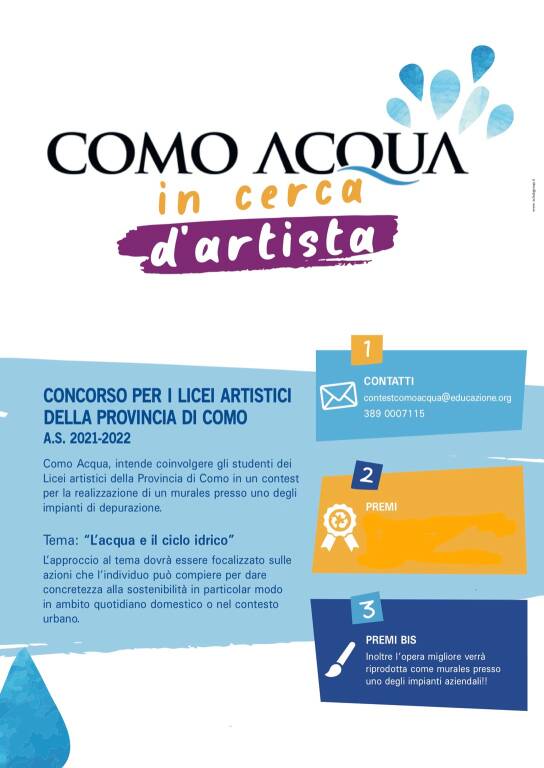 Como Acqua e contest arte per superiori