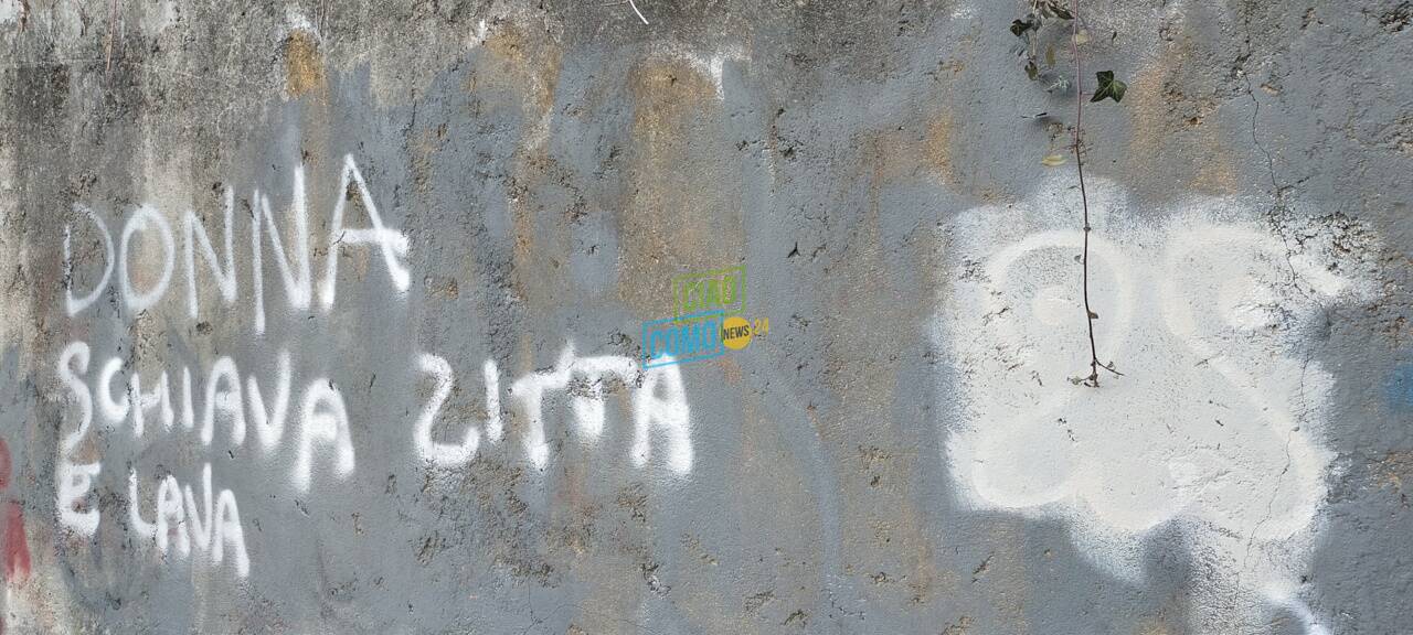 vandali albate scritte offensive al lavatoio via tagliamento
