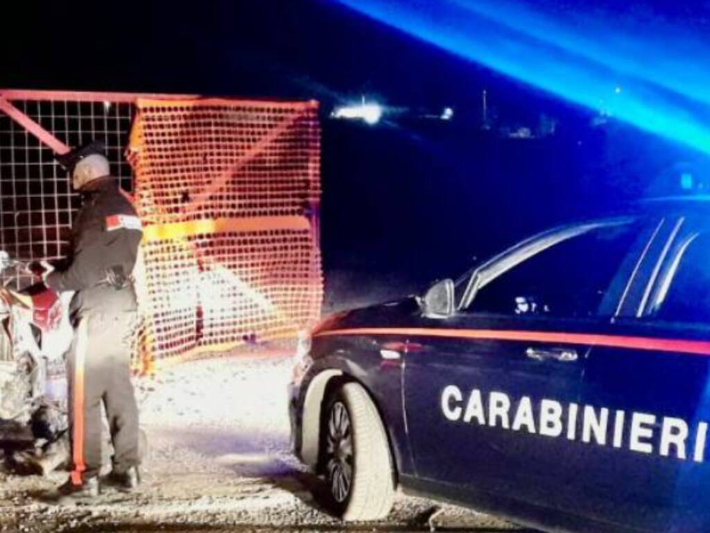 incidente cantiere pedemontana lazzate ragazzo con moto contro cancello