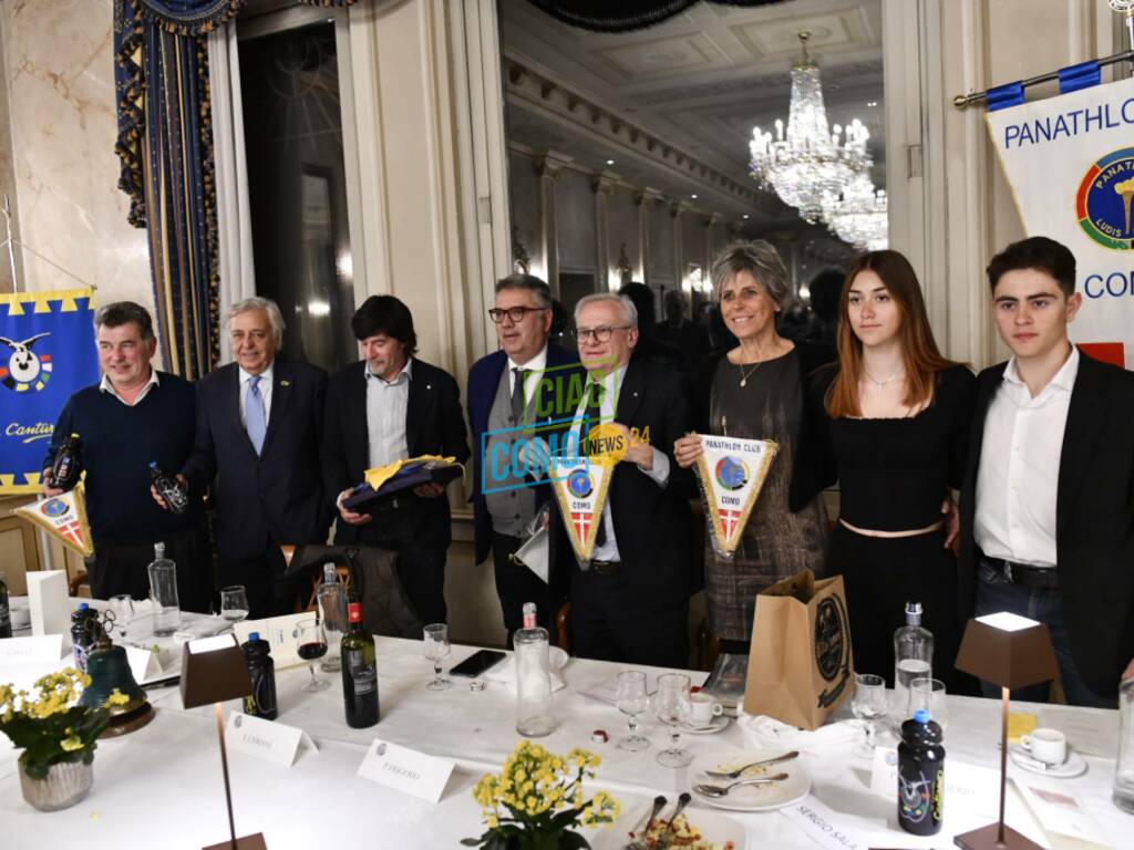 panathlon como festeggia gianni bugno e il cc canturino serata al palace