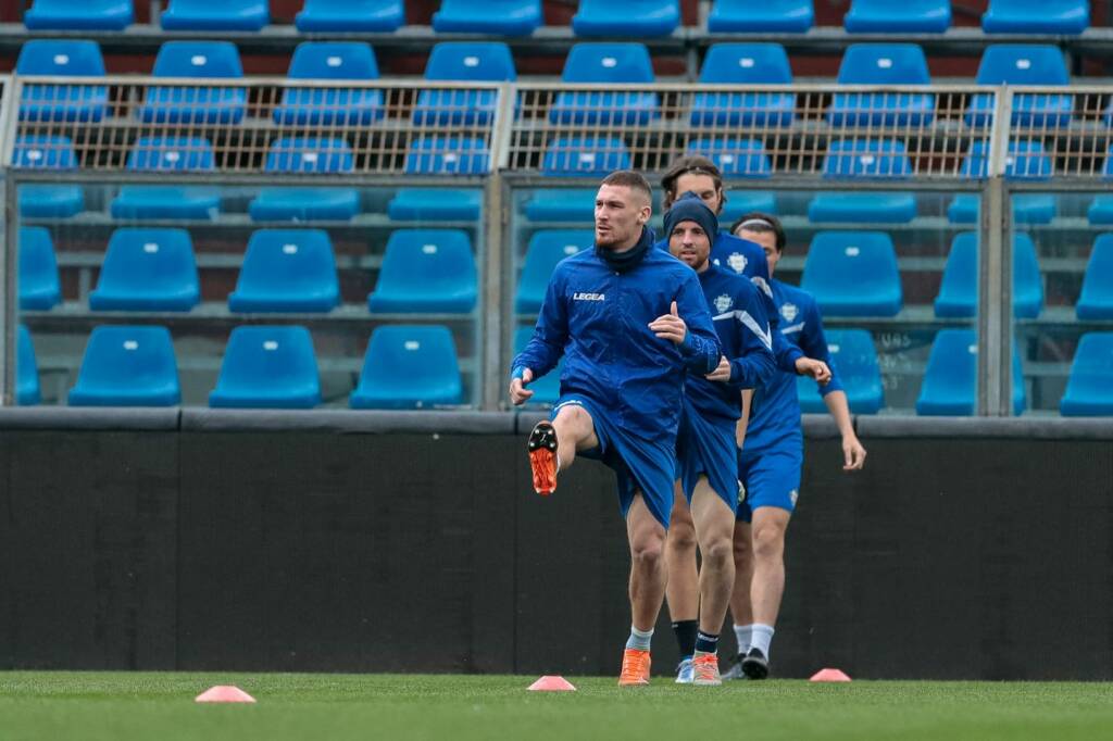 como allenamento allo stadio prima dell'ultima di campionato contro cremonese