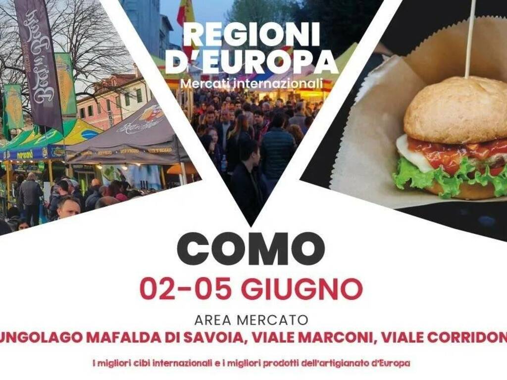 Regioni d'europa fiera itinerante a Como