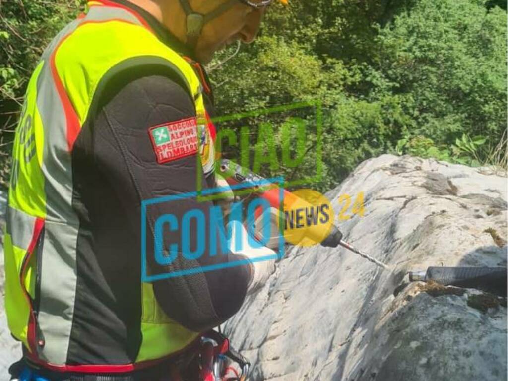 soccorso alpino esercitazione torrente camogge ad argegno tutti i delegati delle regione