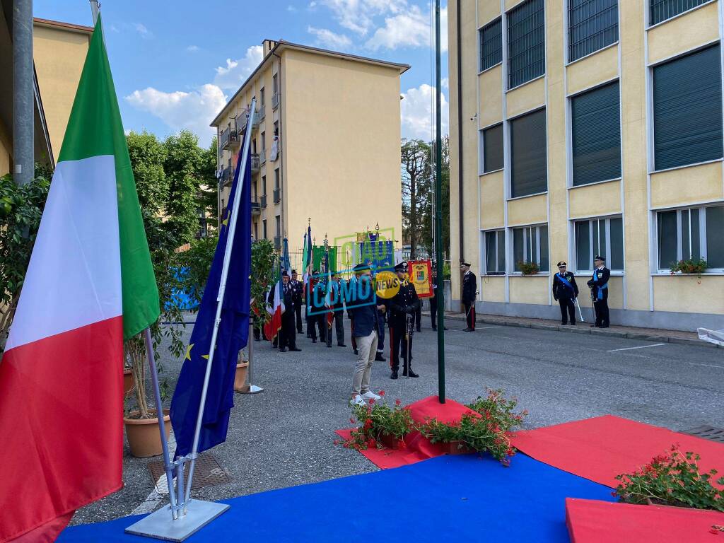 anniversario carabinieri, festa al comando provinciale schieramento dei militari