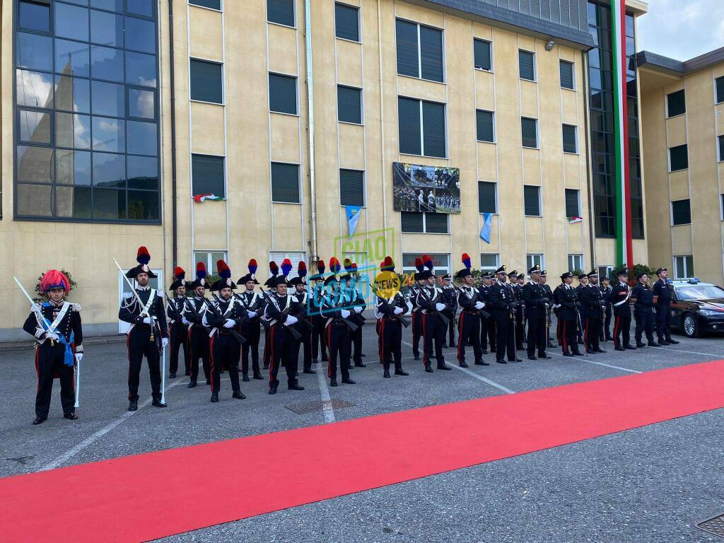 anniversario carabinieri, festa al comando provinciale schieramento dei militari