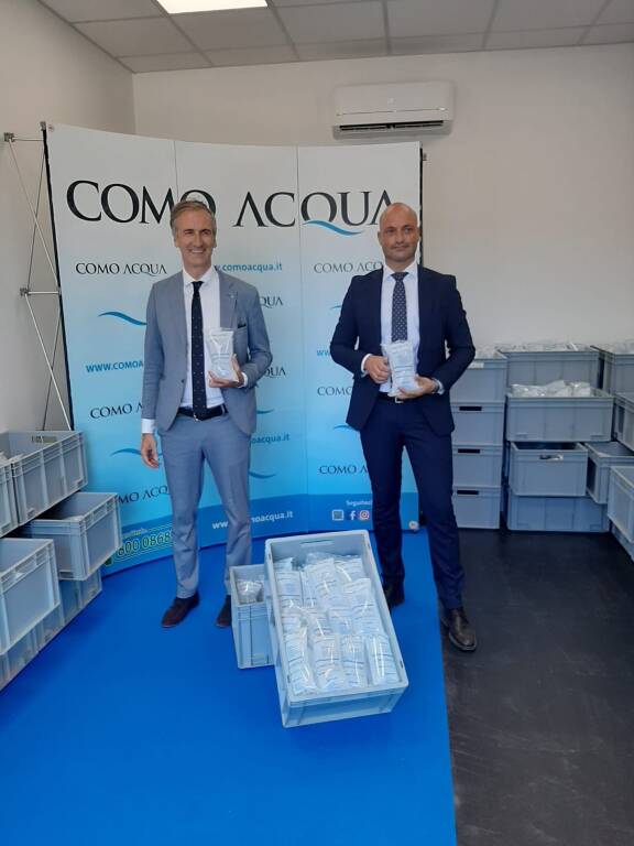 Como Acqua inaugurazione impianto confezionamento acqua potabile