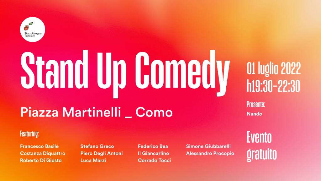 stand up comedy comico laboratorio teatrogruppo popolare