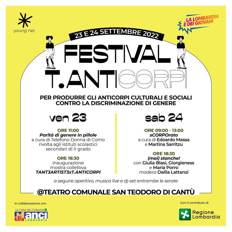 Festival T.Anticorpi programmazione