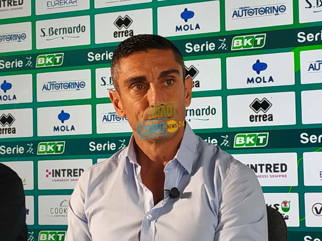 moreno longo presentazione ufficiale nuovo allenatore como con ludi