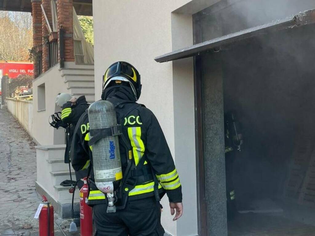 incendio impianto fotovoltaico Cermenate