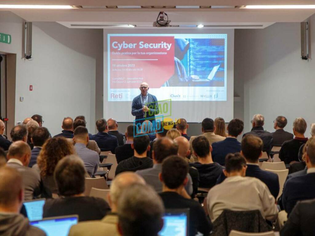 convegno a lomazzo su cyber security con dirigenti comonext soliano