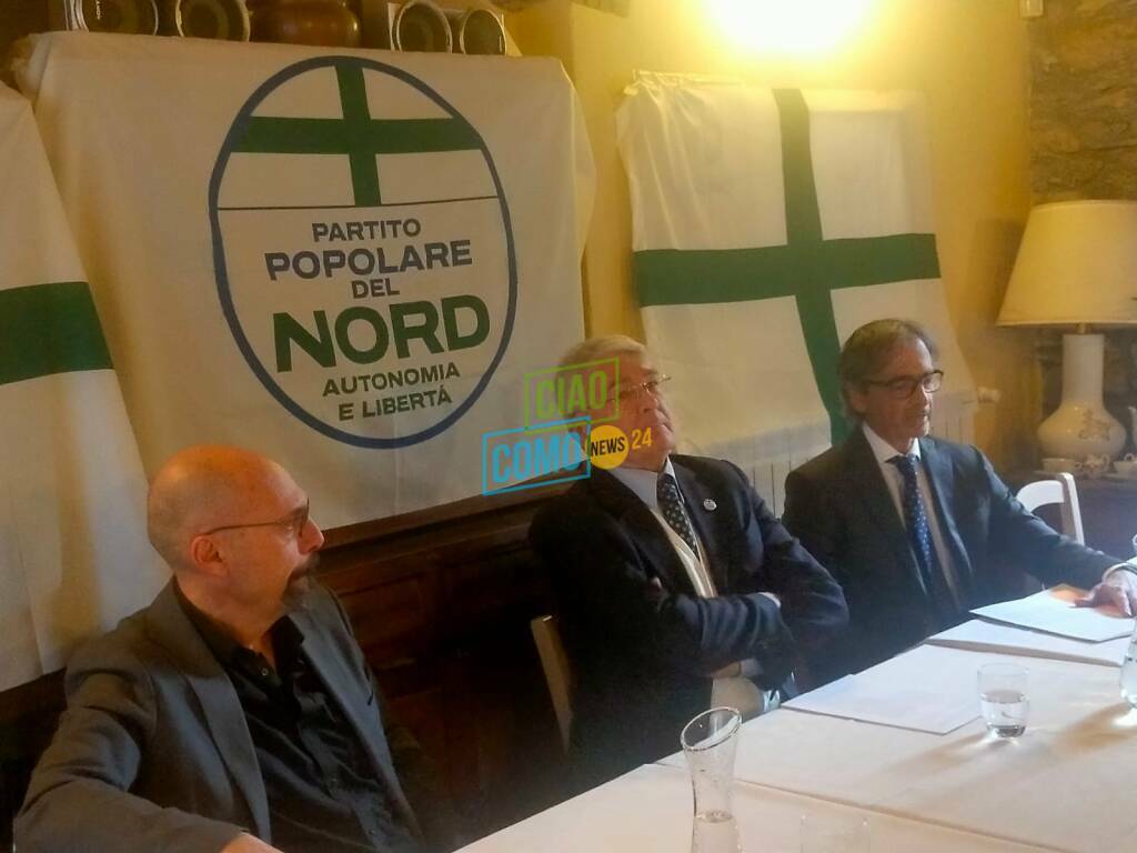 presentazione partito popolare del Nord a lora con castelli bizzozero e lovisetti