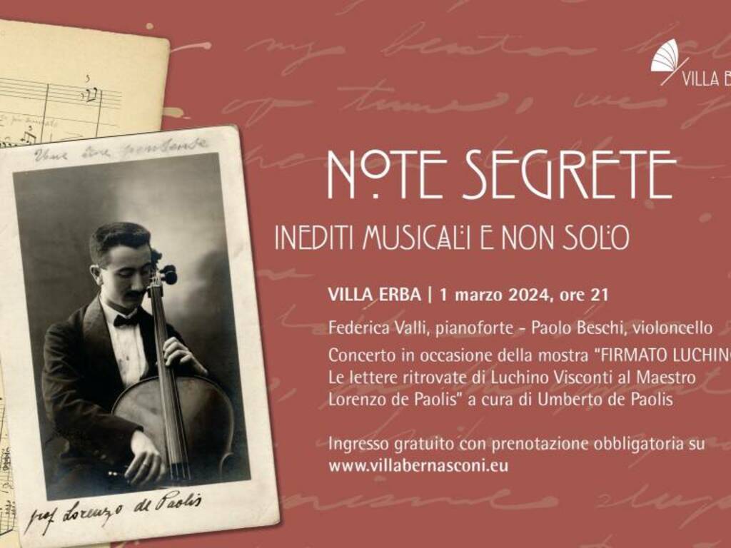 Luchino prima di Visconti appuntamento in musica per mostra Villa Bernasconi